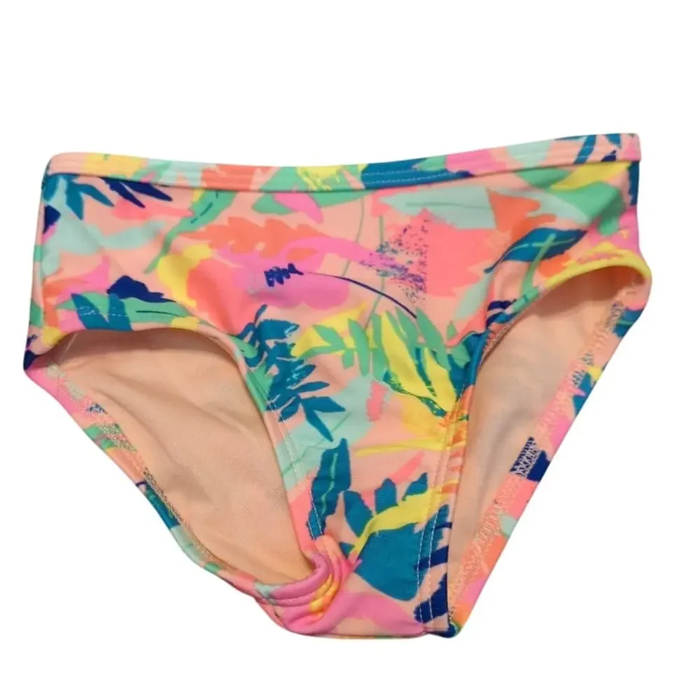 CAT & JACK Peach Pink Blue Tropical Swim Bottoms 18 months NEW